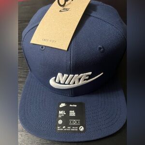 COPY - COPY - Nike Pro Dri Fit Navy Adjustable Snapback Flat Bill Futura Hat Un…